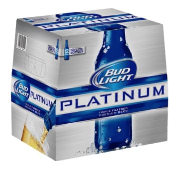 BUD LIGHT 12 OZ PLATINUM 12PK BOTTLE