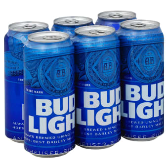 BUD LIGHT 16 OZ 6PK CANS