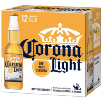 CORONA LIGHT 12OZ 12PK BOTTLE