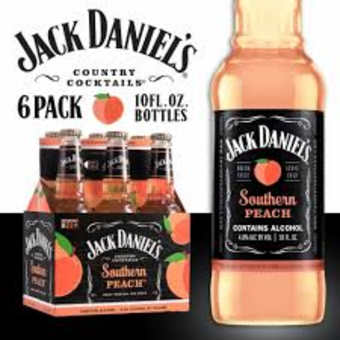 Jack Daniel's Country Cocktails Southern Peach 6Pack 10oz Bottles