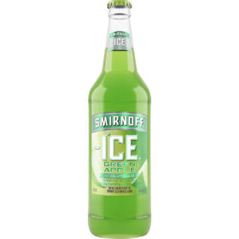 Smirnoff Ice Green Apple Hard Seltzer Beer - 24oz