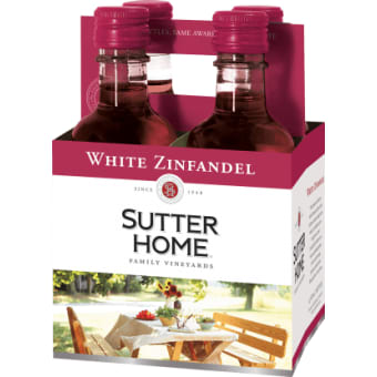 Sutter Home 4-Pack White Zinfandel - 4 bottles / 187mL