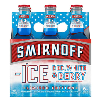 Smirnoff Ice Red White & Berry - 6 bottles / 12oz