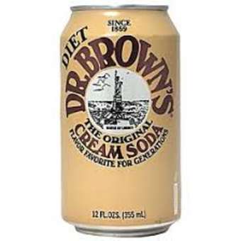 Dr. Browns Diet Cream Soda 6 Pack Cans