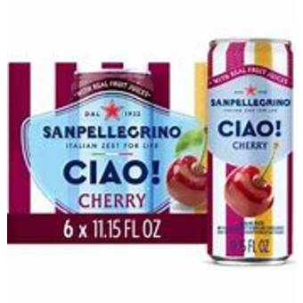 San Pellegrino Ciao! Cherry 6Pack Cans