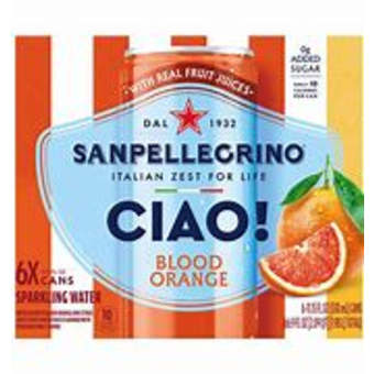 San Pellegrino Ciao! Blood Orange 6Pack Cans
