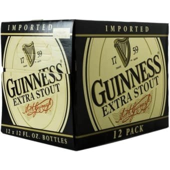 Guinness Extra Stout - 12 bottles / 12oz