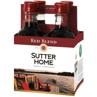 Sutter Home 4 Pack Red Blend - 4 Bottles / 187mL
