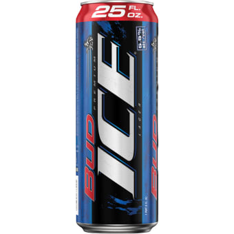 Bud Ice Lager - 1 can / 25oz Budweiser