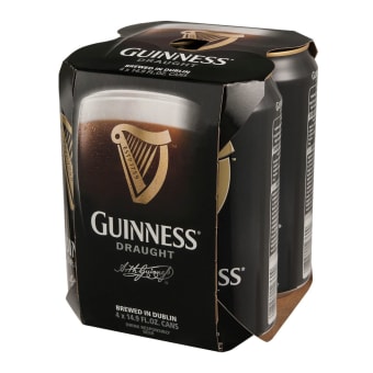 Guinness Draught Stout - 4 cans / 14.9oz