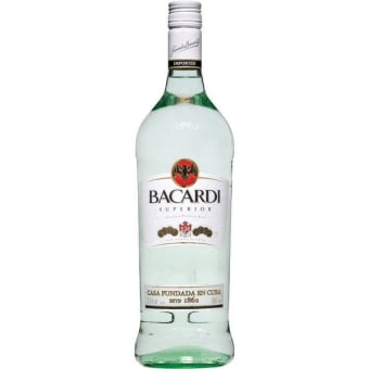 Bacardi 80 Proof Superior Rum - 1L