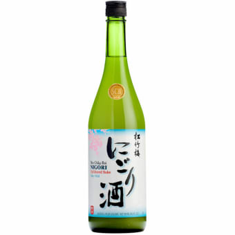 Sho Chiku Bai Silky Mild Nigori Sake Bottle (750 ml)