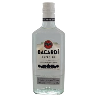 Bacardi Superior 80 Proof White Rum Bottle (375 ml)