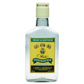 Wray & Nephew 63 Proof White Overproof Rum Bottle (200 ml)