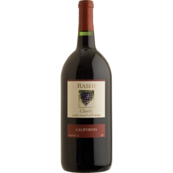 Rashi Vineyards Claret Semi Sweet Red Wine Bottle California (1.5 L)