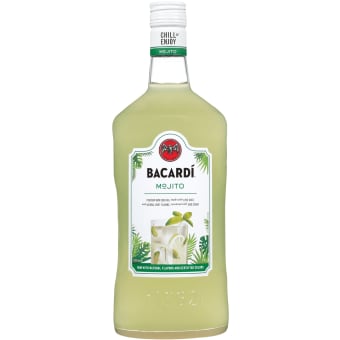 Bacardi Gluten Free Mojito Premium Rum RTD Cocktail Bottle (1.75 L)
