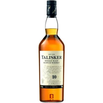 Talisker 10 Year Old Wiskey Scotch - 750mL