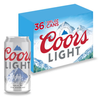 Coors Light 36 Pack Cans