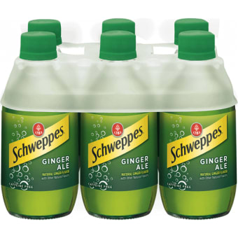 Schweppes Ginger Ale - 6 bottles / 10oz