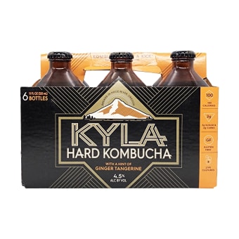 KYLA Hard Kombucha Ginger Tangerine - 6 bottles / 11oz
