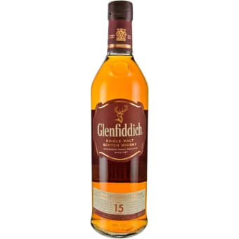 Glenfiddich 15 Year Old Single Malt Scotch Whiskey - 750mL