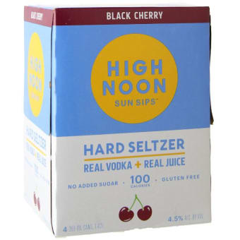 High Noon Black Cherry Hard Seltzer - 4 cans / 12oz