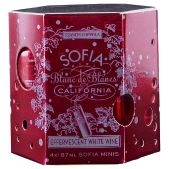 Francis Coppola Sofia Mini Blanc de Blancs - 4 cans / 187mL