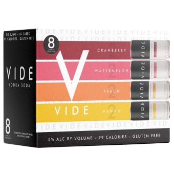 Vide Vodka Soda Variety - 8 Cans/ 355ml