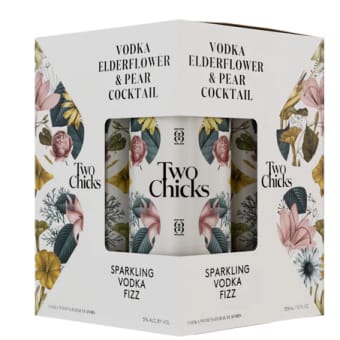 Two Chicks Sparkling Vodka Fizz - 4 Cans/ 12oz