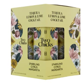 Two Chicks Sparkling Citrus Margarita - 4 Cans/ 12oz