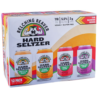 Belching Beaver Hard Seltzer Variety Pack - 12 cans / 12oz