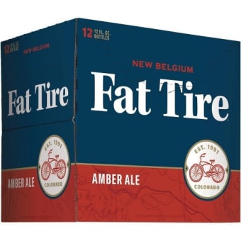 New Belgium Fat Tire Amber Ale - 12x 12oz Bottles