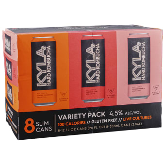 KYLA Hard Kombucha Variety Pack - 8 cans / 12oz