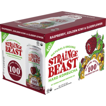 Strainge Beast Raspberry Golen Kiwi & Elderflower - 6 Cans/ 12oz