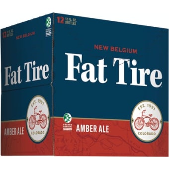 New Belgium Fat Tire - 12 bottles / 12oz
