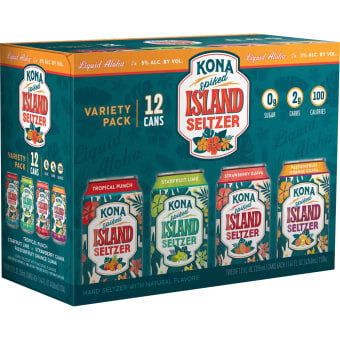 Kona Spiked Island Seltzer Variety Hawaii - 12 cans / 12oz