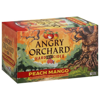 Angry Orchard Hard Fruit Cider Peach Mango - 6 cans / 12oz