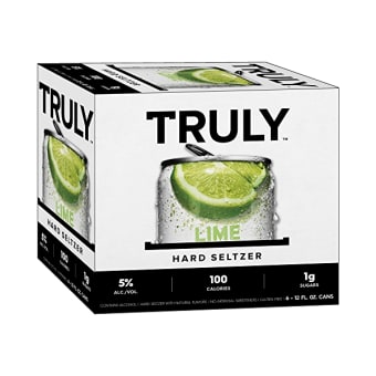 Truly Hard Seltzer Lime Spiked & Sparkling Water - 6 Cans/ 12oz