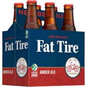 New Belgium Fat Tire Amber Ale - 6 bottles / 12oz