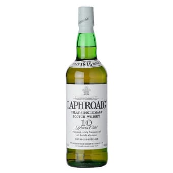 Laphroaig 10 Year Old Islay Single Malt Scotch Whisky - 750ml Bottle