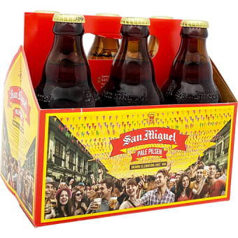 San Miguel Pale Pilsen - 6 bottles / 11.2oz