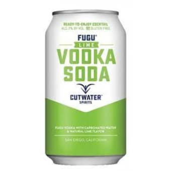 Cutwater Spirits Lime Vodka Soda - 1 can / 12oz