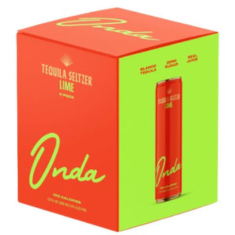 Onda Sparkling Tequila Lime - 4 cans / 12oz