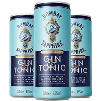 Ready To Drink Bombay & Tonic - 4 cans / 12oz