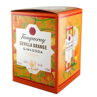Tanqueray Sevilla Orange Gin & Soda - 4 Cans/ 12oz