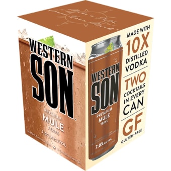 Western Son Vodka Mule - 4 Cans/ 12oz