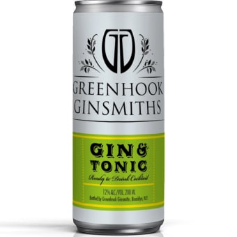 Greenhook Ginsmiths Gin And Tonic - 200mL