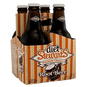 Stewart's Diet Root Beer - 4 bottles / 12oz