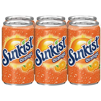 Sunkist Orange Soda - 6 Cans/ 12oz