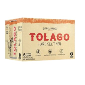 Tolago Hard Seltzer Guava Mango - 6 Cans/ 12oz